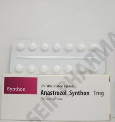 Picture of ANASTROZOL-SYNTHON 1 MG 28 F.C.TABS.