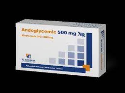 Picture of ANDOGLYCEMIC XR 500MG 30 EXT. REL. TABS.