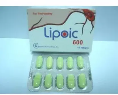Picture of LIPOIC 600MG 10 TAB.