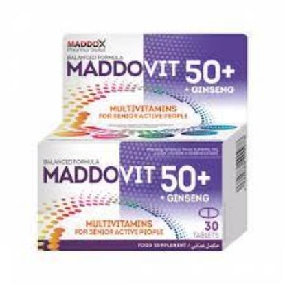 Picture of MADDOVIT 50+ GINSENG 30 TABS.