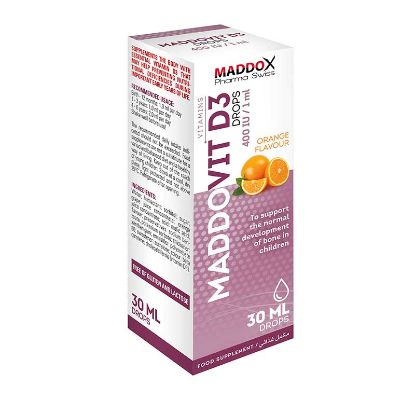 Picture of MADDOVIT D3 400 I.U./ML DROPS 30 ML