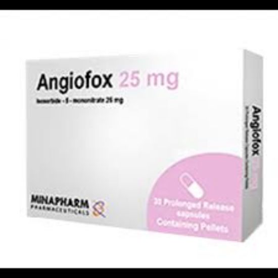 Picture of ANGIOFOX (EFFOX) 25MG LONG 30 CAPS.
