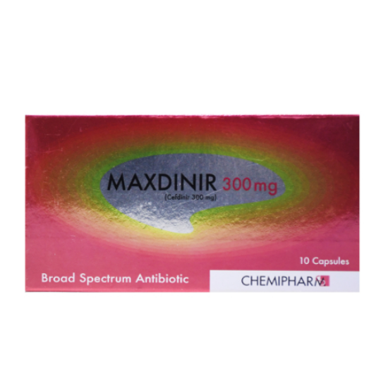 Picture of MAXDINIR 300MG 10 CAPS.