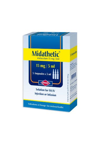 Picture of MIDATHETIC 15MG/3ML 3 AMPS.