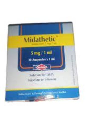 Picture of MIDATHETIC 5MG/ML 10 AMPS.