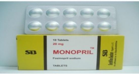 Picture of MONOPRIL 20MG 10 TAB.