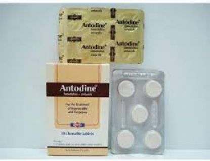 Picture of ANTODINE 10 MG 10 CHEWABLE TABS.