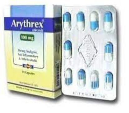 Picture of ARYTHREX 100MG 10 CAPS