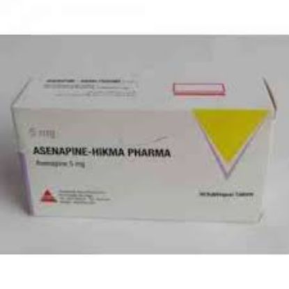 Picture of ASENAPINE-HIKMA 5MG 30 SUBLINGUAL TABS.