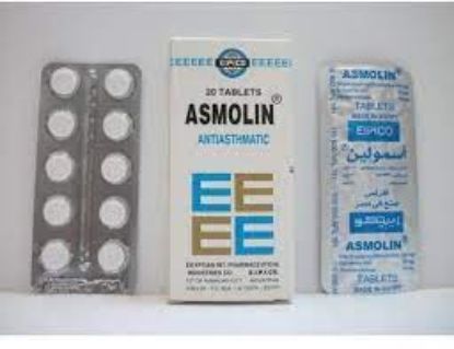 Picture of ASMOLIN 20 TAB.