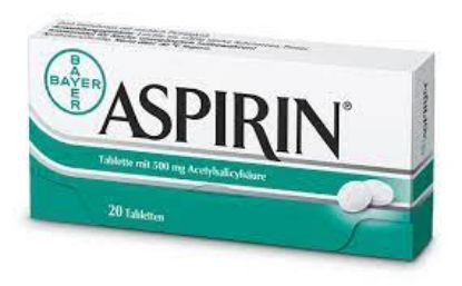Picture of ASPIRIN 500 MG 20 TABS.