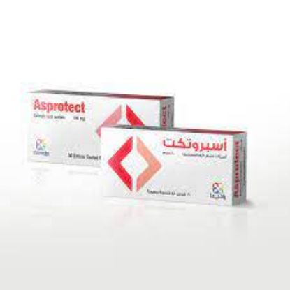 Picture of ASPROTECT 100 MG 100 E.C.TABS.