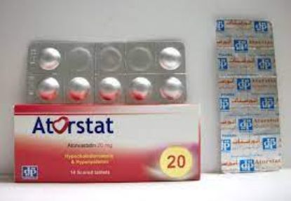 Picture of ATORSTAT 20MG 14 SCORED TABS.