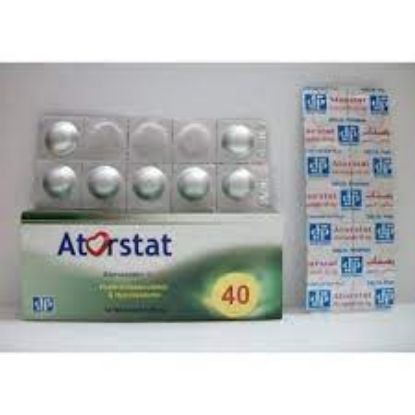 Picture of ATORSTAT 40MG 14 BISCORED TABS.