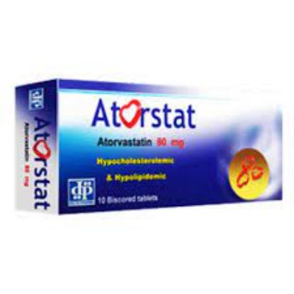 Picture of ATORSTAT 80MG 10 BISCORED TABS.