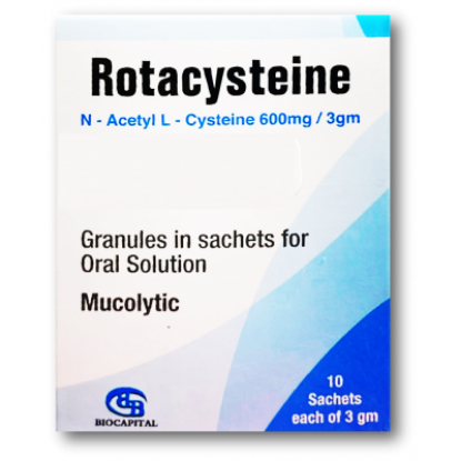Picture of ROTACYSTEINE 600 MG 10 SACHETS