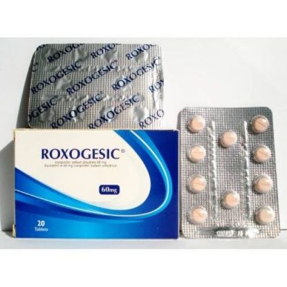 Picture of ROXOGESIC 60 MG 20 TABS.