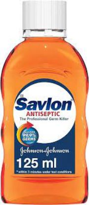 Picture of SAVLON ANTISEPTIC SOLUTION 125 ML