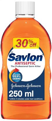Picture of SAVLON ANTISEPTIC SOLUTION 250 ML