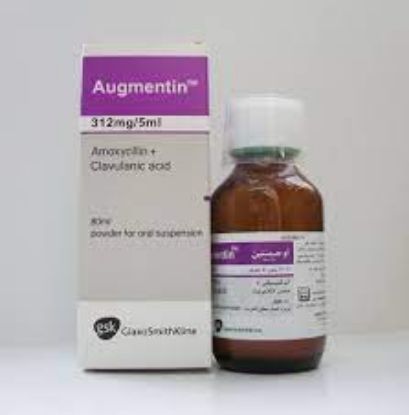 Picture of AUGMENTIN 312 MG/5ML SUSP. 80 ML
