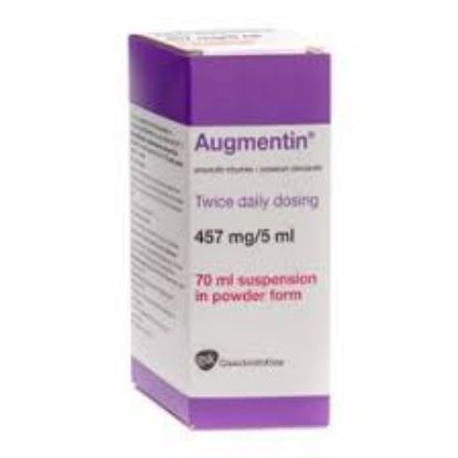 Picture of AUGMENTIN 457MG/5ML SUSP. 70 ML