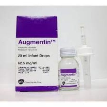 Picture of AUGMENTIN 62.5MG/ML INFANT DROPS 20 ML