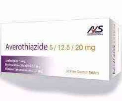 Picture of AVEROTHIAZIDE 5/20/12.5 MG 30 F.C.TABS.