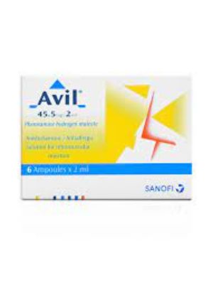 Picture of AVIL 45.5MG/2ML 6 I.M. AMPS.