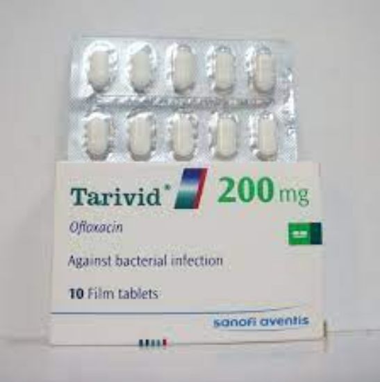 Picture of TARIVID 200MG 10 F.C. TAB.