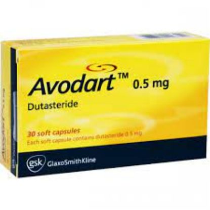 Picture of AVODART 0.5 MG 30 CAPS.