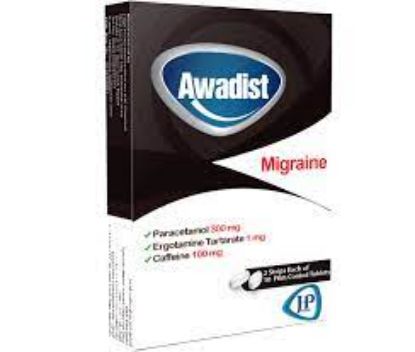 Picture of AWADIST MIGRAINE 20 F.C. TABS.