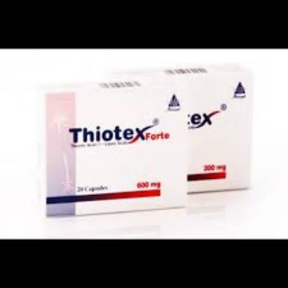 Picture of THIOTEX FORTE 600MG 20 CAPS.