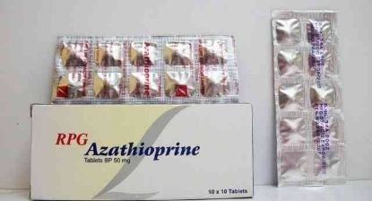 Picture of AZATHIOPRINE A.I.T. 50 MG 100 F.C.TABS.