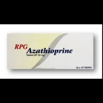Picture of AZATHIOPRINE RPG 50 MG 100 TABS.