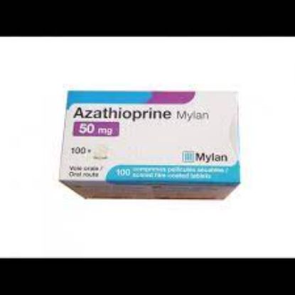 Picture of AZATHIOPRINE-MYLAN 50 MG 100 TABS.