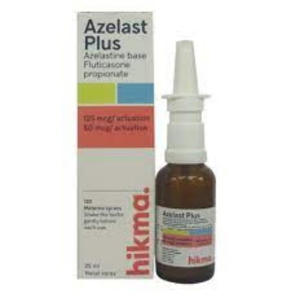 Picture of AZELAST PLUS 125/50 MCG NASAL SPRAY 25 ML