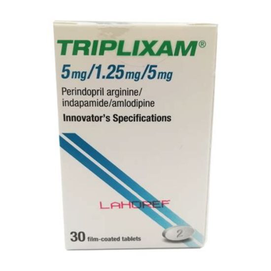 Picture of TRIPLIXAM 5/1.25/5MG 15 F.C.TABS.