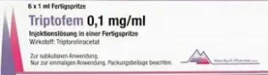 Picture of TRIPTOFEM 0.1MG/ML 6 PREF. SYRINGES