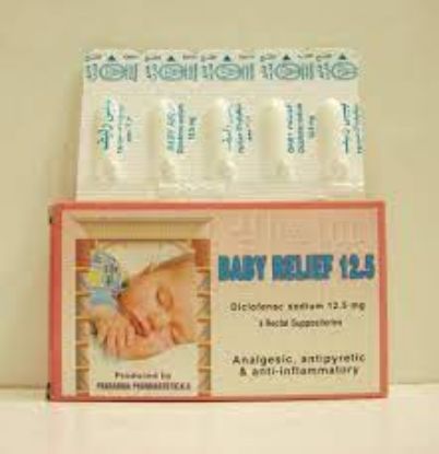Picture of BABY RELIEF 12.5 MG 5 SUPP.