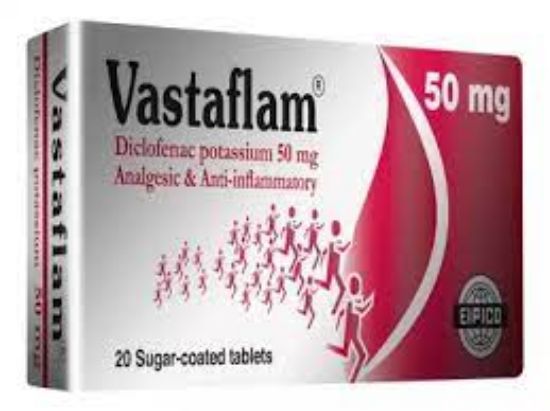 Picture of VASTAFLAM 50MG 20 SUGAR C.TABS.
