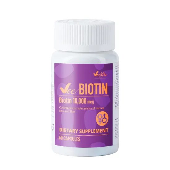 Picture of VEE BIOTIN 10.000 MCG 60 CAPS.