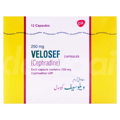 Picture of VELOSEF 250MG 12 CAPS. 
