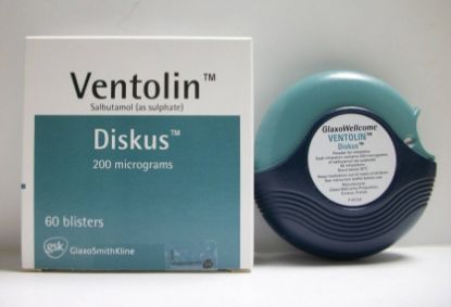 Picture of VENTOLIN DISKUS 200MCG/DOSE ACCUHALER