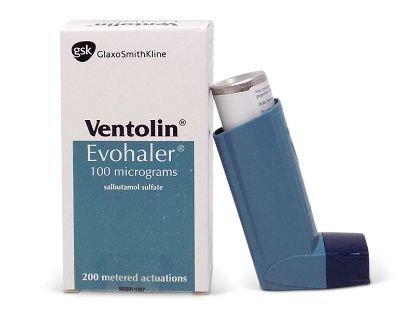 Picture of VENTOLIN EVOHALER 100MCG/ACTUATION INHALER