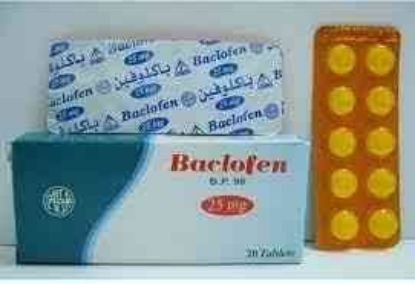 Picture of BACLOFEN 25 MG 20 TABS. B.P.2011
