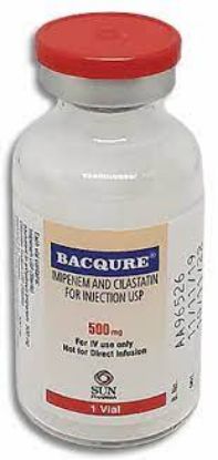 Picture of BACQURE 500/500MG PWD. FOR I.V. INF. VIAL