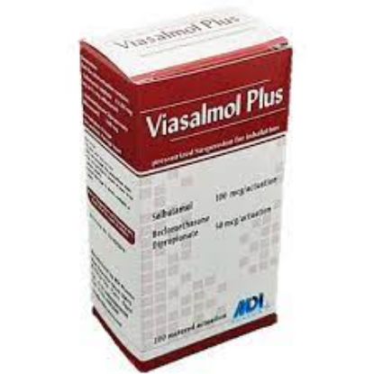 Picture of VIASALMOL PLUS 200 DOSES INH. SPRAY