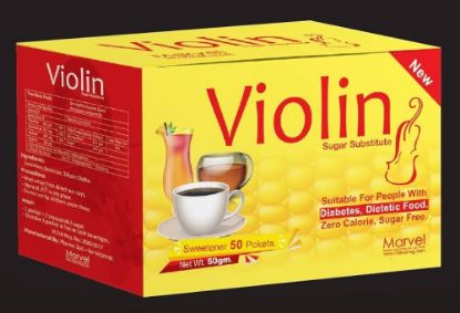 Picture of VIOLIN SUGAR 50 SACHETS 50 GM