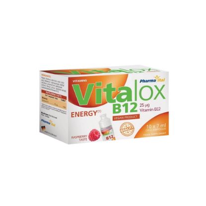 Picture of VITALOX B12 ENERGY 10 ORAL AMPOULES X 7 ML