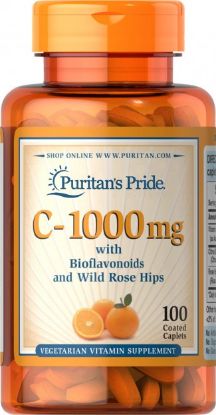 Picture of VITAMIN C 1000 MG 100 CAPLETS (PURITANS PRIDE)